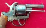 A good 6 shot double action approx 13mm antique pin-fire revolver. Circa 1865. Ref 2503