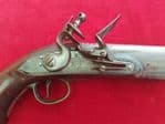A good British military officers flintlock pistol dating from the Napoleonic era.  Ref 1183.