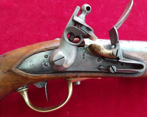 A good officer's flintlock military pistol dating from the Napoleonic era. Dated 1812. Ref 2728