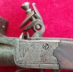 A good quality English Flintlock Boxlock pistol by DUNDERDALE, MABSON, LABRON. Ref 2196