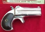 A good Remington .41 rim-fire double barrelled over and under Derringer pistol. C. 1885. Ref 2520