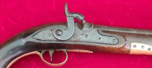 A Napoleonic era British Tower percussion  pistol converted from flintlock. C.1800. Ref 3560