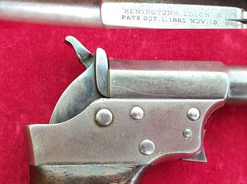 A rare American Remington .41 rim fire single shot derringer or Vest pistol.Good condition. Ref 2678