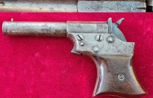 A rare American Remington .41 rim-fire single shot Vest pocket pistol. Circa 1865-1880. Ref 3913.