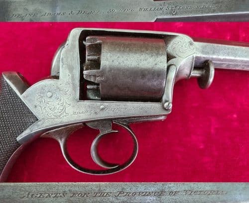 A rare Australian interest Dean Adams & Dean .50 cal Percussion Revolver. Circa 1855. Ref 3645