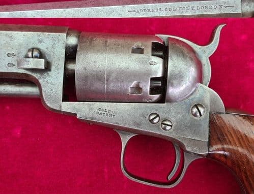 A rare London Colt model 1851 .36 calibre Navy Percussion revolver. Manufactured 1853. Ref 3811