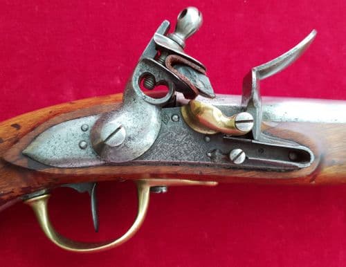 A rare Napoleonic French Military Officer's Flintlock Pistol dated 1813. Good condition. Ref 2964