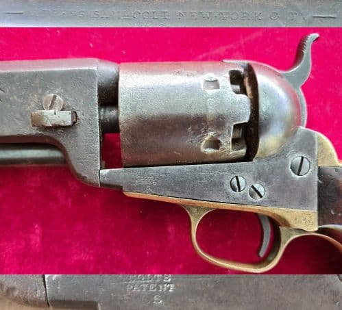 A rare U.S. Govt. marked Colt 1851 .31 cal percussion Navy revolver. Manufactured in 1857. Ref 3681.