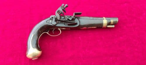 A scarce 18th century Spanish Miquelet pistol in need of restoration. Ref 4105.