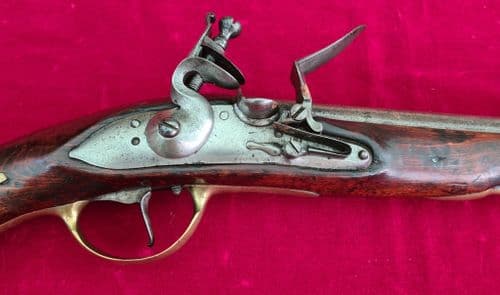 A scarce Danish - Danmark- Military Model 1772 Dragoon Flintlock Holster Pistol for sale. Ref 4096.