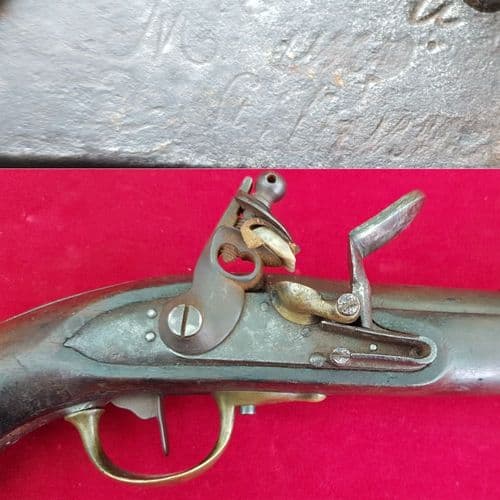 A scarce French officer's Military Flintlock Pistol of the Napoleonic Period. C.1780-1815. Ref 7458