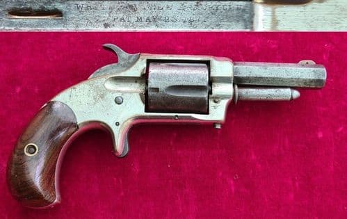 A scarce spur trigger Whitneyville 5 shot .30 calibre rim-fire revolver. Circa 1871-1879. Ref  3842