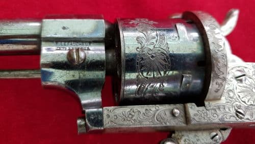 A superb antique double & single action pin-fire revolver by the famous maker LEFAUCHEUX. Ref 2024