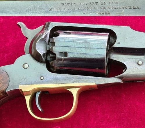 A very fine American Remington 1858 New Model Army .44 cal 6 shot Percussion Revolver. Ref 3734.