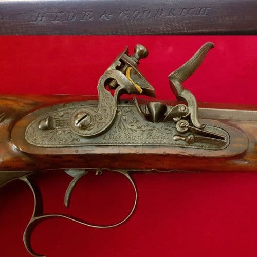 A very fine saw-handled flintlock duelling pistol by VAN WART & SON, NEW ORLEANS, FOR SALE Ref 2635.