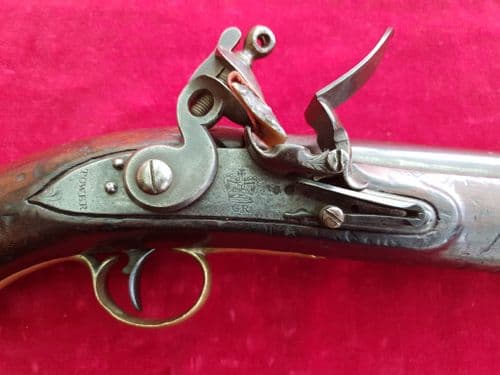 A very Good Napoleonic Era British Military New Land pattern officer's Flintlock Pistol. Ref 1960.