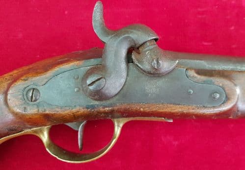 A very rare German Naval officer's percussion Pistol by Gottlieb Haenel. Circa 1849. Ref 2646