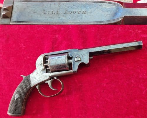A very scarce Webley Bentley style .44 calibre percussion revolver by LILL of LOUTH.   Ref 3714