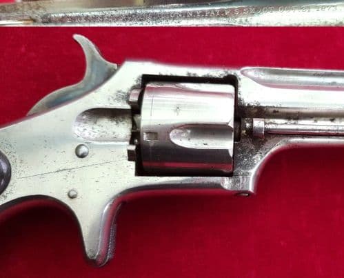 An American Remington Smoot 5 shot .30 cal Rimfire Revolver. Circa 1873. Ref 2808