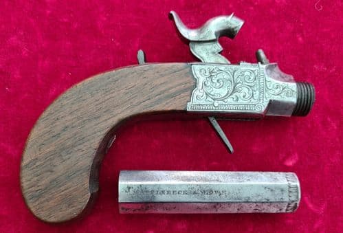 An English percussion pocket pistol by Mapplebeck & Lowe. Circa 1845. Ref 3230