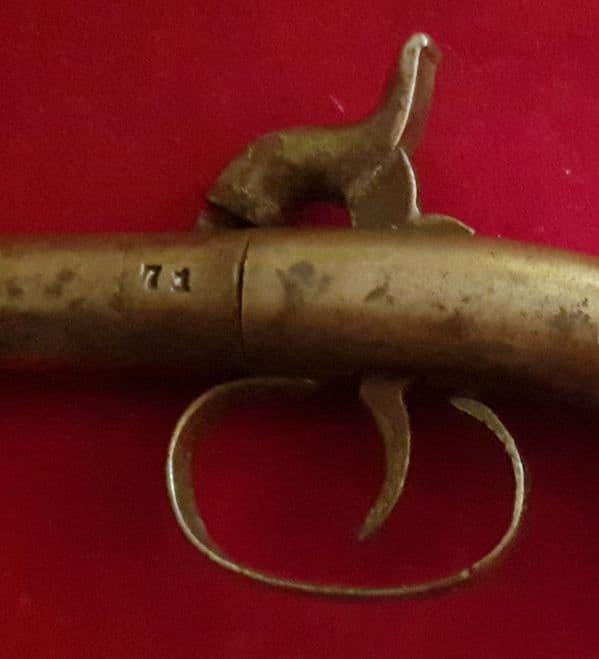 An interesting American antique .31 percussion single shot Bootleg pistol circa 1840-1850. Ref 2544
