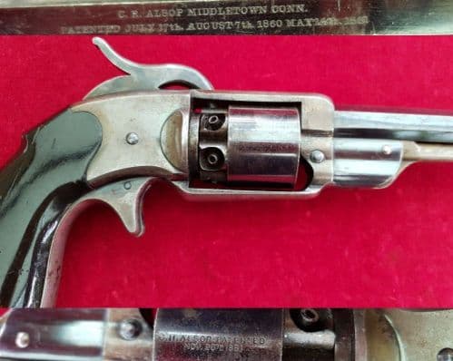 C.R. Alsop Pocket Model .31 cal - A rare  Civil War Percussion Revolver. 80% blued finish. Ref 6899