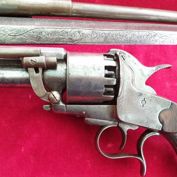 CONFEDERATE Le-MAT REVOLVER.  Very early serial number - 625. Circa 1862. Ref 2548.