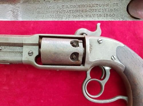 X X SOLD X XX  American  Civil War Period .36 cal Savage  percussion revolver. C.1861-1862. Ref 2084