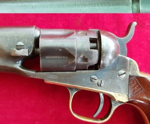 X X X SOLD X X  Civil War Era Colt 1862 Police percussion revolver manufactured in 1862. Ref 2080