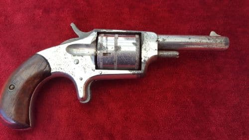 X  X X SOLD X X X  5 shot .32 Rimfire Pocket Revolver made by Hopkins & Allen circa 1879. Ref 9093.