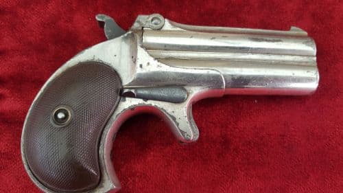 X X X  SOLD  X X X  A Remington .41 rim-fire  gambler's Derringer pistol. C. 1885. Ref 9132.