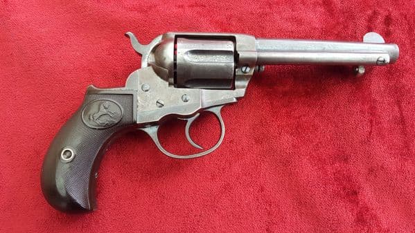 X X X  SOLD X X X  A scarce obsolete .41 calibre double action COLT Lightning Revolver. Known as the Thunderer. Good condition. Ref 9461.
