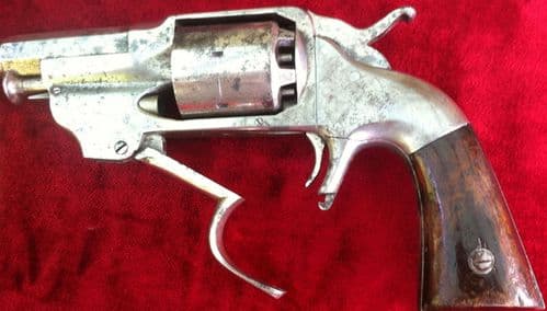 X X X SOLD  X X X  Allen & Wheelock Civil war era percussion revolver.  Circa 1861-1862. Ref 7866.