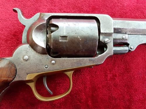 X X X  SOLD X X X American civil war era 5 shot Percussion revolver by E. Whitney C. 1855. Ref 9639.