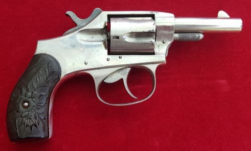 X  X  X  SOLD X  X  X  American Eagle double action nickel plated .32 rimfire revolver. Ref 1537