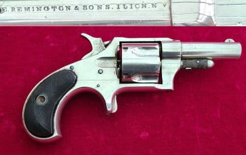 X X X SOLD X X X  American Remington Antique .41 calibre Rim-fire Revolver. Circa 1879.  Ref 3860.