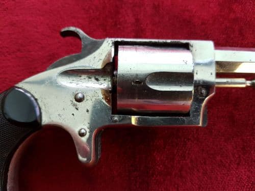X X X SOLD X X  X An American 32 rim-fire STERLING revolver. Circa 1873. Good condition. Ref 9675