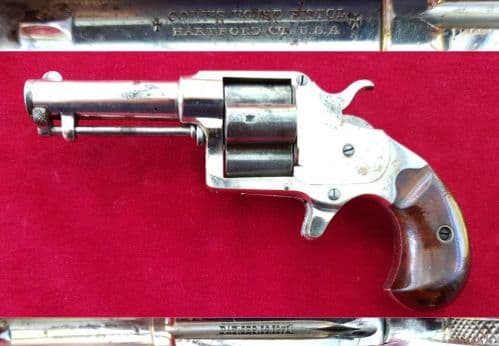 X X X  SOLD X X X  Clover-leaf  four shot revolver. Circa 1871-76. Ref 1864.