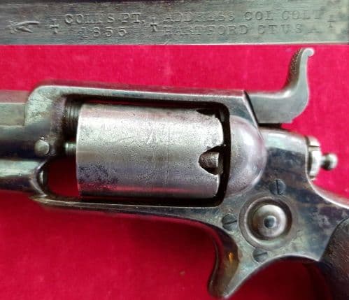 X X X SOLD  X X X Colt Roots 1855 model percussion pocket revolver. Manufactured in 1856. Ref 2081
