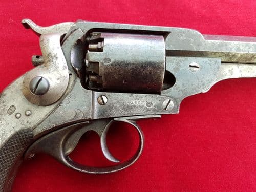 X X X SOLD  X X X  KERR'S patent antique percussion revolver with Naval markings. Ref 9884.