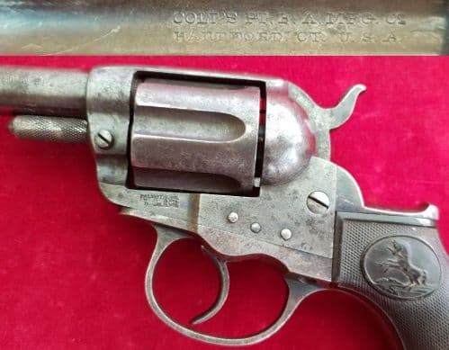 X X X SOLD  X X X obsolete .41 calibre double action COLT THUNDERER Revolver. Circa 1895. Ref 2715.