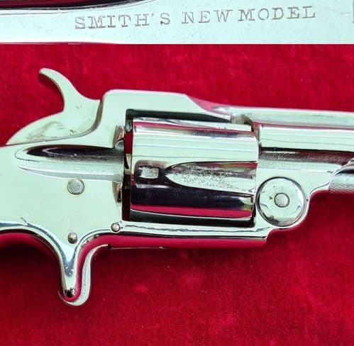 X X X  SOLD X X X Smith's Patent new model 5 shot .32 rim-fire revolver. Circa 1870. Ref 3376