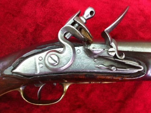 XX SOLD XXX Napoleonic Flintlock Pistol,  by "Niquet A Liege. Circa-1815. 18 inches Long. Ref 7097