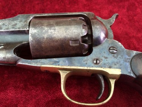 XXX SOLD XXX American Remington New Model Army .44 cal 6 shot Percussion Revolver, some original finish. c.1861-1865. Civil war era. Ref 9110.