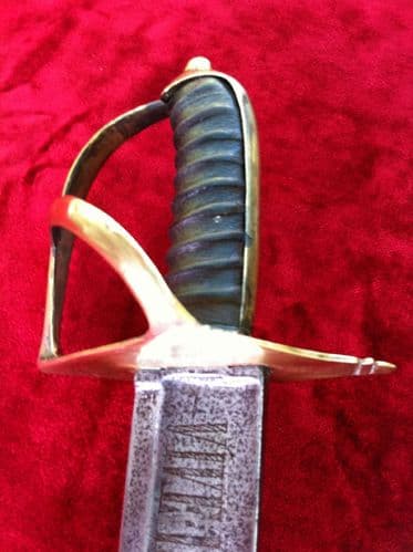 XXX SOLD XXX Rare Sardinian Brass hilted Short sword. Circa 1770-1800.  Ref 5409