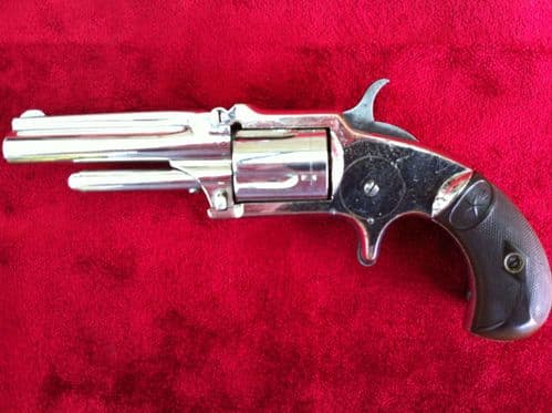 XXXX SOLD XXXX American Marlin .32 Rimfire Revolver circa 1878-1880. The barrel mkd "J. Marlin 1878". Ref 6984
