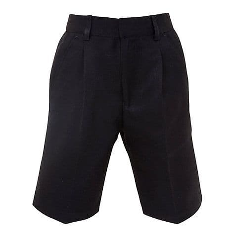 Boys Black Standard Fit Shorts