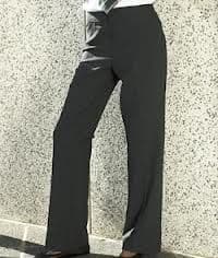 Girls Senior Black Slim Fit Trouser