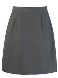 Grey A-Line Skirt