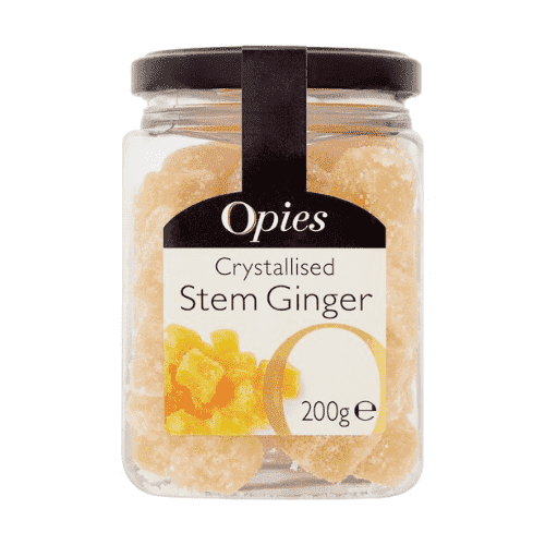 Opies Crystallised Stem Ginger 200g | For Baking & Snacking | Taste Revolution